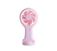 EAmrfvqt Ventilateur portable, Mini ventilateur portatif USB for le bureau et la maison, multicolore(Pink)