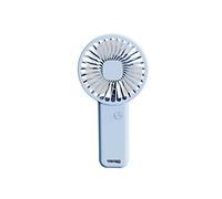 EAmrfvqt Ventilateur portable, Mini ventilateur USB Feng Shui, portatif à 3 vitesses avec support de téléphone Base multicolore(Blue)
