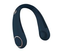 EAmrfvqt Ventilateurs de cou portables, Mini ventilateur de cou Portable USB, refroidisseur d'air sans lame, 5 vitesses, multicolore, été(Black)