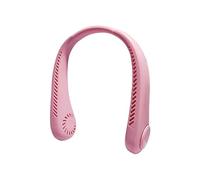 EAmrfvqt Ventilateurs de cou portables, Ventilateur de cou suspendu portable, USB multicolore, sensation glace(Pink)