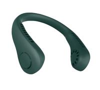 EAmrfvqt Ventilateurs de cou portables, Ventilateur de cou suspendu sans lame, USB mains libres, multicolore(Green)