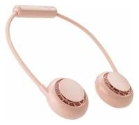 EAmrfvqt Ventilateurs de cou portables, Ventilateur de cou suspendu USB refroidissement ventilateur sport Portable rose noir