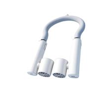 EAmrfvqt Ventilateurs de cou portables, Ventilateur de refroidissement par air for le cou, suspendu à 3 vitesses, voyage en plein, Sport, blanc