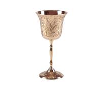 EAmrfvqt Verres à vin rouge en acier, Goblet Cup Royal Wine Glasses Red Cocktail Pure Brass