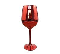 EAmrfvqt Verres à vin rouge en acier, Multicolor Crystal Wine Goblet Plated Banquet Cup