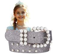 EANAGO Ceinture >PRINCESSE SOFIA< pour enfants - Ceinture scintillante avec de belles perles - Ceinture moderne pour filles d'environ 3 à 12 ans