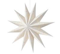 EANLOLY Étoile de Noël debout éclairée - Lampe de table en papier pour décoration de Noël intérieure fenêtre, LED étoiles lumineuses, éclairage de Noël, guirlande lumineuse blanche