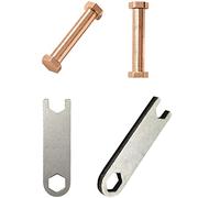 EANWireless Kit d'outils de rechange pour bracelet de montre Garmin Lily - Vis en acier inoxydable et clé - Outils de démontage pour montre intelligente Garmin Lily - Lot de 4, or rose