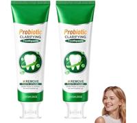 Eappy Probiotic Whitening Toothpaste, Eappy Toothpaste, 120g (2PC) | Eappy Whitening Toothpaste with Probiotics, Remove Surface Stains, Fresh Breath and Mint Flavored Enhancement Formula