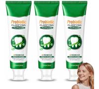 Eappy Probiotic Whitening Toothpaste, Eappy Toothpaste, 120g (3PC) | Eappy Whitening Toothpaste with Probiotics, Remove Surface Stains, Fresh Breath and Mint Flavored Enhancement Formula