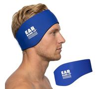 Ear Band-It Bandeau de Natation avec des Bouchons d'oreilles sécurisés (inventé par Le médecin et recommandé par Le médecin) Large (10 Ans) Bleu