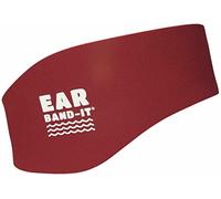 Ear Band-It Diadema natation (inventé par un médecin) retient l' eau, sous réserve le bouchons oreilles (sécurisé le bouchons oreilles) Les grands (âgés de 10 ans et adultes) Rouge
