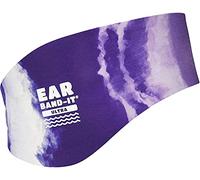 Ear band-It ULTRA 100% NÉOPRÈNE Natation Bandeau plus épais, plus fort | Protection contre l'eau recommandée pour la douche, piscine, plage | Taille enfants et adulte | Violet (Tie Dye), Small