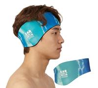 Ear Band-It Ultra Bandeau de natation (empêche l'eau d'entrer, tenir les bouchons d'oreille) Recommandé par les médecins Taille L (8 ans adultes) Tie Die Bleu