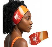 Ear Band-It Ultra Bandeau de natation (garde l'eau à l'extérieur, maintient les bouchons d'oreille) recommandé par les médecins Taille L (8 ans adultes) Tie Die Orange
