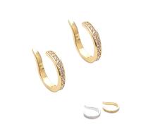Ear Cuffs & Clips for Women, Non Piercing Clip On Earrings, Adjustable Thin Chunky Wrap Cartilage Cuff For Women Men Adults