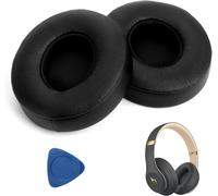 Ear Pads for Beats Solo 3 Solo 2 Replacement Earpads Headphones for Beats Solo 2 Wireless Bluetooth Foam Earpads for Headphones with Protein Leather and Memory Foam