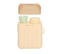 Ear Piercing Cleaning Kit, Ear Piercing Hole Cleaner Floss Kit Contient 240 morceaux de fil dentaire nettoyant pour oreilles et 15 ml de liquide nettoyant, nettoyeurs pour trou d'oreille (Beige)