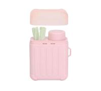 Ear Piercing Cleaning Kit, Ear Piercing Hole Cleaner Floss Kit Contient 240 morceaux de fil dentaire nettoyant pour oreilles et 15 ml de liquide nettoyant, nettoyeurs pour trou d'oreille (Rose)