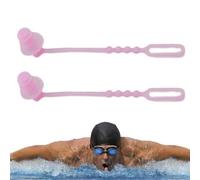 Ear Plugs, Reusable Silicone Ear Plugs, 3.93in Soft and Comfy Swim Training Gear, Ideal for Diving, Showering, Comfortable and Effective Hearing Protection