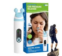 Ear Pressure Relief Device - 15x3.5cm ABS | Electric Ear Pressure Regulator Tool | Ears Care Device | Portable LED Display Comfort Tool for Flying Diving Travel Use