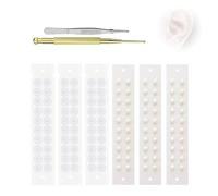 Ear Seeds Acupuncture Kit, 100-120 Pièces Graine Auriculotherapie avec Stylo Acupuncture, Patch Acupression pour Détente et Bien-être Mixed pearls + white beads (120 pieces)