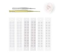 Ear Seeds Acupuncture Kit, 100-120 Pièces Graine Auriculotherapie avec Stylo Acupuncture, Patch Acupression pour Détente et Bien-être Mixed small beads (120 pieces)
