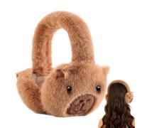 Ear Warmers, Plush Cartoon Capybara Foldable Winter Earmuffs for Commuting
