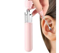 Ear Wax Removal Kit - Ergonomic Handle Ear Cleaner | Earwax Remover Tool, Long Lasting Cleaning Kit for Women Boys Girls Youth Teens Home School Traveling Otoscope Cleaner