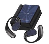 Earbuds sans fil -Over Ear Bud | Écouteurs d'oreilles,Casque antibruit,Double Fold Case Noise Cancelling Écouteurs de téléphone sans fil | Pour la course, le sport, la gym, le travail, les études