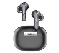 EarFun Air 2 Écouteurs sans Fil, transducteurs 10 mm avec LDAC, Audio Hi-Res, Bluetooth 5.3 multipoint, 4 micros, Recharge sans Fil, 40 h d’autonomie, Personnalisation Via Application, IPX7