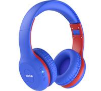 EarFun Casque sans fil Bluetooth 5.4 pour enfants avec micro, volume limité de 85/94 dB, son stéréo Hi-Fi, 40 heures de lecture, tablette, téléphone, PC, école/voyage, cadeau, bleu marine