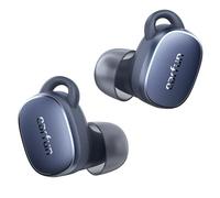 EarFun Free Pro 3, Ecouteurs Bluetooth sans Fil reducteur de Bruit, Audio Hi-FI, Son Snapdragon, aptX Adaptive, 6 Microphones HD Appels, Multipoint, Batterie 33H, Charge sans Fil, Bleu Marine