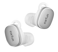 EarFun Free Pro 3, Ecouteurs Bluetooth sans Fil reducteur de Bruit, Audio Hi-FI, Son Snapdragon, aptX Adaptive, 6 Microphones HD Appels, Multipoint, Batterie 33H, Charge sans Fil, Argenté Blanc