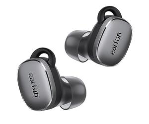 EarFun Free Pro 3 Écouteurs sans Fil à Réduction de Bruit, Son Hi-Res, Snapdragon Sound avec Qualcomm aptX™ Adaptive, 6 micros ENC, Bluetooth 5.3, Connexion multipoint, EQ Via App, Charge sans Fil