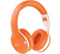 EarFun K2 Casque Enfants sans Fil avec Micro, Bluetooth 5.4, Volume Sécurisé à 85/94 DB, Son Hi-FI stéréo, 40H d'autonomie, Pliable, Réglable, pour Tablette/téléphone/iPad/PC/école/Voyage, Orange