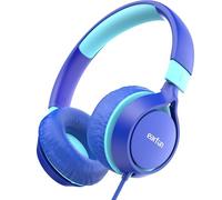 EarFun S1 Casque Audio Enfant Filaire Pliable, Limite de Volume 85 DB, Son Stéréo, Arceau Réglable, Léger et Portable, pour École, Voyage, PC, Tablette, Garçon et Fille, Bleu