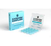 Eargasm Squishies Bouchons d'oreilles étanches et hermétiques pour dormir, ronflements, travail, études, natation et plus encore - Étui de rangement inclus Bleu