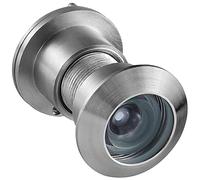 Earl Diamond Judas en laiton massif à 220 degrés avec couvercle de confidentialité rotatif robuste pour portes de 42-54 mm d'épaisseur pour maison, bureau, hôtel Nickel satiné