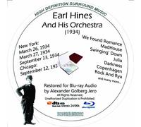 Earl Hines And His Orchestra (1934) Restauré pour Blu-ray Audio
