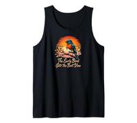 Early Bird Gets Best View Bluebird Sunset Design Débardeur