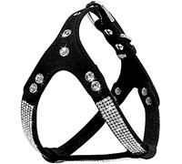 EARLY Cuir Suédé Souple Petit Chien Harnais Strass Pet Chat Gilet Mascotte Chien Petit Chien De Taille Moyenne Chihuahua Rose L Rouge Harnais,Noir,L,Remarkable88