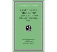 Early Greek Philosophy, Volume Vii