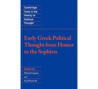 Early Greek Political Thought