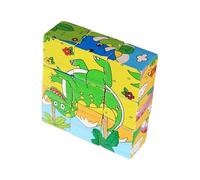 Early Learning Wooden Cube Puzzle - Brain Teaser Toy, Educational Block Puzzles, Cognitive Skill Development Sorting Game | Suitable for Boys Girls Home Classroom School Bedroom Study Playroom Birthda