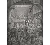 Early morning in Billingsgate Fish Market XIXe siècle Londres. Après une illustration de Gustave Dor dans l'édition américaine de Londres en 1890 : un pèlerinage écrit par Blanchard Jerrold et