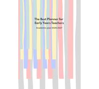 Early Years Teacher Planner 2026-27 / larger size paperback 7 x 10" / Academic calendar for Reception, Kindergarten, Nursery, Pre-school, Early ... / Teacher gift / Color - Signature stripes