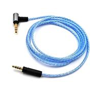 Earmax Câble audio OCC de 3,5 mm vers 2,5 mm compatible avec Sennheiser HD4.30 HD400S HD350BT HD4.40 HD4.50 HD4.40BT HD4.50BTNC HD458 HD458BT HD450BT Momentum Big Steam Chignon Petit chignon cuit à la