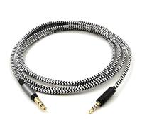 Earmax Câble de mise à niveau en nylon OFC haute pureté compatible avec casques Sennheiser HD4.30, HD400S, HD350BT, HD4.40BT, HD4.50BTNC, HD458, HD458BT, HD450BT et Momentum, 3,5 mm à 2,5 mm