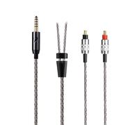 Earmax Câble équilibré 16 brins 4,4 mm 2,5 mm 6,35 mm 6N OCC A2DC 1,4 m Compatible avec ATH-MSR7B SR9 ES750 ES770H ESW950 ESW990H ADX5000 WP900 AP2000Ti AWAS AWKT Écouteurs
